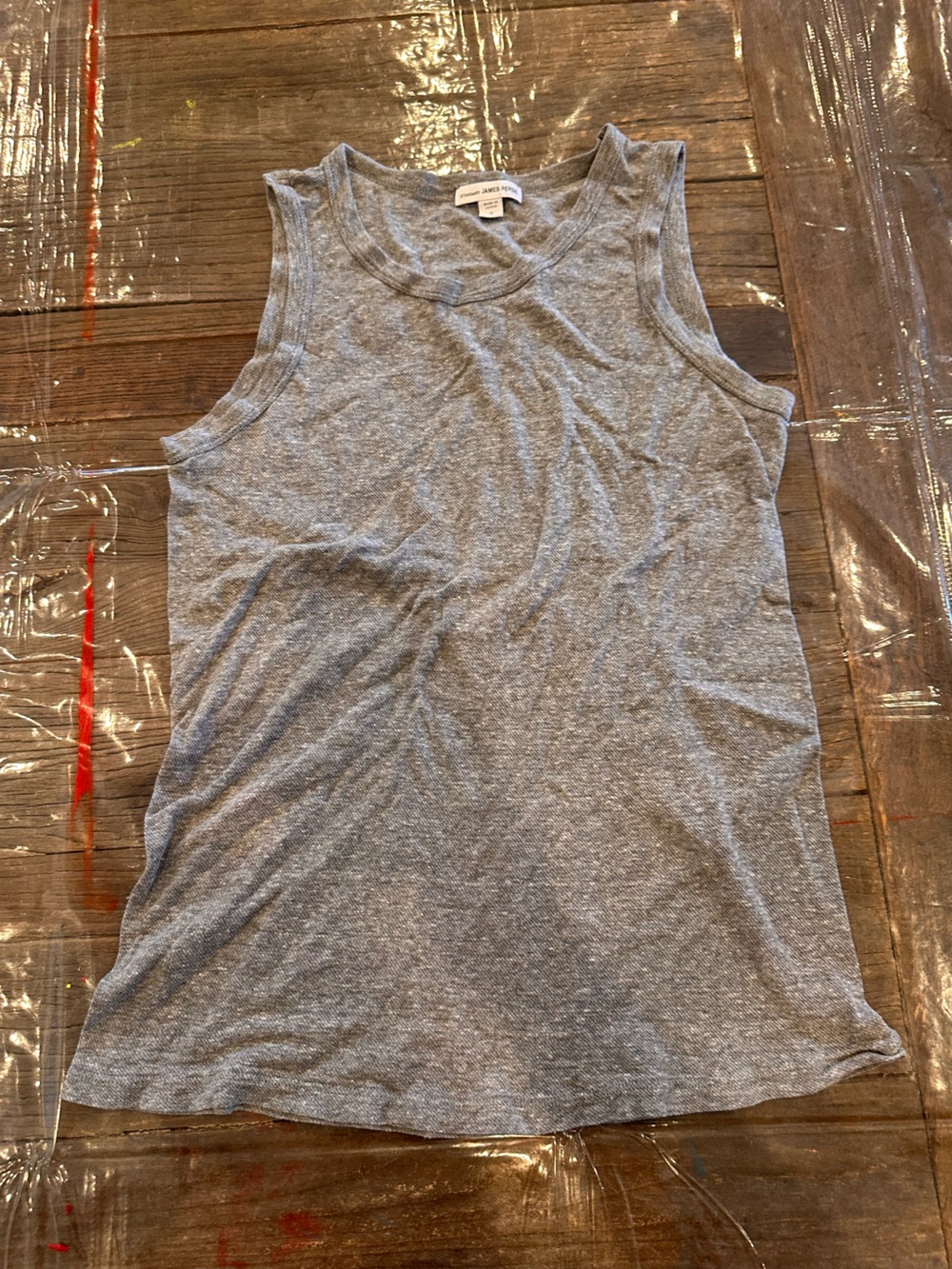 James Perse Men's Heather Gray Tank Top